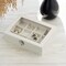 Premium Velvet Jewelry Organizer Box - 12-Grid Stackable Jewelry Tray for Drawers - Beige Earring, Ring, and Necklace Holder & Display Case for Dresser and Vanity
